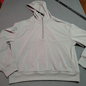 K.I.T. Keep It Trendy Hoodie Men M Gray Outdoor Hiking Stretch Comfort Pocket